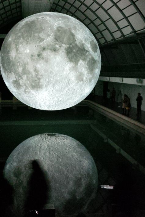 Photo of Moon Hologram Floating on Water Near People Inside Room Moon Art Installation, Moon Installation, Water Wedding Photos, Photo Of Moon, Silly Wedding, What Is An Empath, An Empath, Water Wedding, Design Theory