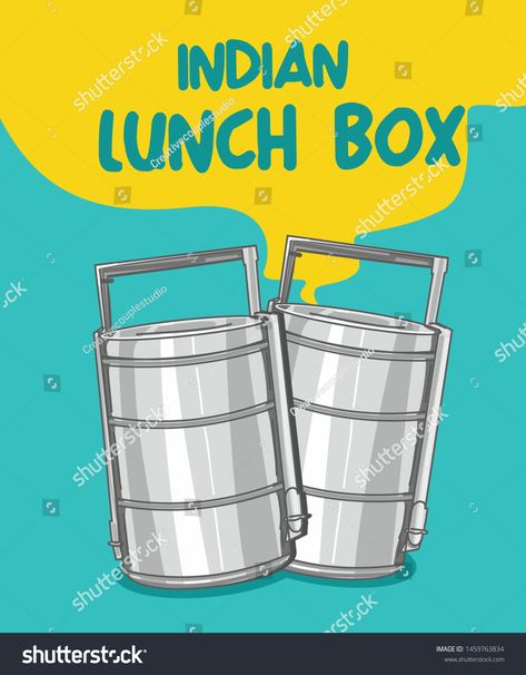 indian tiffin or lunch box vector illustration. mumbai dabba #Ad , #affiliate, #lunch#box#indian#tiffin Lunch Box Indian, Character Development Illustration, Name Card Ideas, Pchum Ben, Indian Lunch Box, Shopping Cart Logo, Tiffin Lunch, Tiffin Lunch Box, Development Illustration