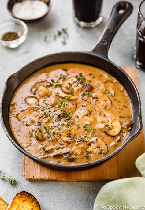 Mushroom Marsala Cream Sauce is a great way to effortlessly elevate any dish!  Luxuriously rich, creamy, slightly sweet and perfectly savory, you can serve this sauce over steak, chicken, pork or pasta and transform a weeknight meal into something special! Marsala Cream Sauce, Steak Cream Sauce, Marsala Sauce Recipe, Pork Marsala, Mushroom Marsala, Marsala Mushrooms, Steak Sauce Recipes, Marsala Sauce, Mushroom Cream Sauces