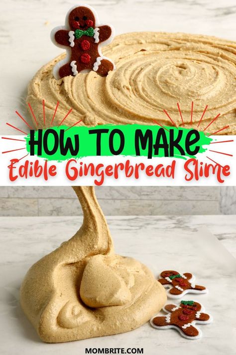 Gingerbread Slime, Sensory Play Toddlers, Gingerbread Activities, Boredom Busters For Kids, Edible Slime, Cookies Theme, Slime Party, Slime For Kids, Toddler Sensory