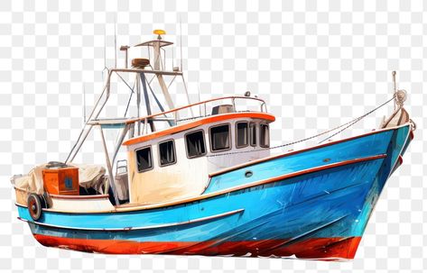 Draw Boat, Fishing Png, Boat Png, Fishing Boat Illustration, Boat Illustration, Beach Quotes, Ads Creative, Amazing Art Painting, Baby Art