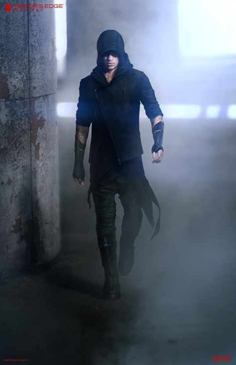 Modern Assassin, Mirrors Edge Catalyst, Mirror’s Edge, Mirror's Edge, Diy Kostüm, Character Inspiration Male, Cyberpunk Fashion, Male Character, Mirrors Edge