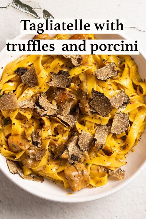 Porcini Pasta, Tagliatelle Recipe, Italian Truffles, Tagliatelle Pasta, Truffle Pasta, Paste Recipe, Last Resort, Porcini Mushrooms, Fall Recipes