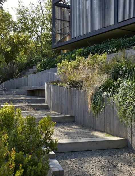 A Serene And Spectacular Multi-Generational Beach House Wellard Architects, External Staircase, Boat Shed, Phillip Island, Double Sided Fireplace, Coastal Gardens, Dream Family, Mornington Peninsula, Timber Cladding