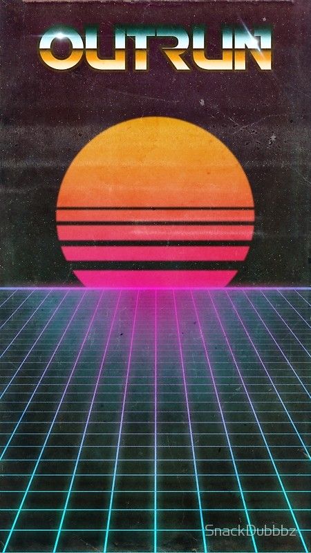 "OUTRUN Poster" Posters by SnackDubbbz | Redbubble Retrowave Room, Mercury Nails, Retro Synthwave, Prom Posters, 80s Posters, 80s Poster, Synthwave Art, Aesthetic 80s, Retro Style Posters