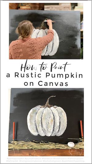 How To Paint Pumpkins On Canvas Tutorial, Painting A Pumpkin On Canvas, How To Paint Pumpkins On Canvas, Fall Pumpkin Paintings On Canvas, Fall Paintings On Canvas Easy Tutorial, Easy Fall Paintings For Beginners Step By Step, How To Paint A Pumpkin On Canvas, Fall Diy Painting Canvas, Diy Fall Paintings On Canvas Easy