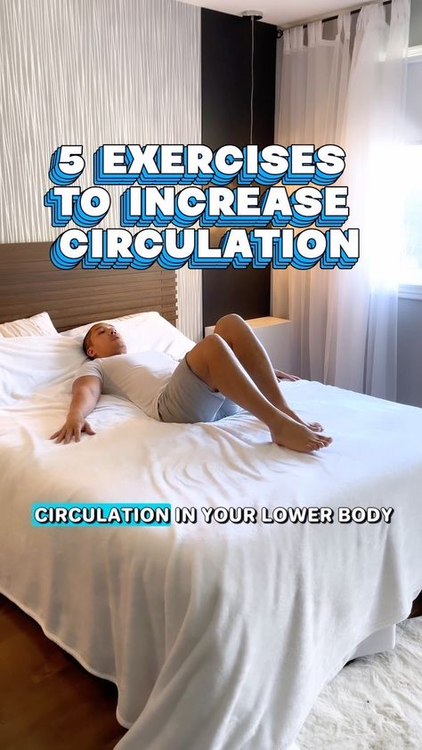 Justin Agustin | What do you want to see more of? Gentle bed exercises offer sedentary individuals a convenient way to enhance circulation. These… | Instagram Improve Leg Circulation, Bed Exercises, Leg Circulation, Bed Workout, Increase Circulation, Basic Workout, Daily Exercise Routines, Easy Yoga Workouts, Leg Lifts