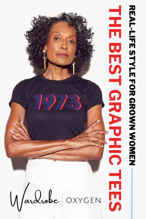 Where to buy graphic tees for grown women and what are the best styles, colors, and retailers were to find sophisticated yet cool t-shirts. Where To Buy Graphic Tees, Grown Women, Old Woman, Cool Graphic Tees, Badass Women, Pink Tshirt, Black Tee, Cool T Shirts, Cool Shirts