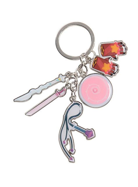 Steven Universe Weapons Charm Key Chain, Perla Steven Universe, Graduation Keychain, Rick Y Morty, Chain Rings, Steven Universe Fanart, Universe Art, Crystal Gems, Key Chains, Steven Universe