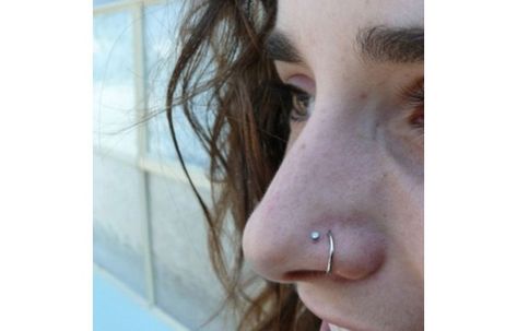 2 Nose Piercings On One Side Hoop And Stud, Two Sided Nose Piercing, Double Nose Piercing Hoop And Stud, Triple Nose Piercing Different Sides, 2 Nose Piercings On One Side, Two Nose Piercings On One Side, Roman Nose Aesthetic, Nose Piercing Inspiration, Pretty Nose Piercings