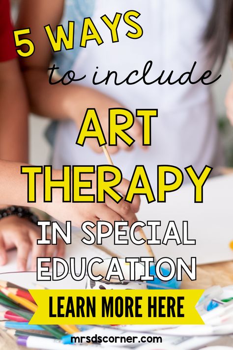 If you haven’t started including art therapy in your special education classroom, now’s the time. Art therapy has so many benefits for students with special needs including helping students improve motor skills, strengthen social skills, improve emotional regulation and more. If you are struggling to figure out the best way to include art therapy in your special education classroom, this post is for you. Learn my favorite ways to incorporate art therapy in the classroom here. Special Education Art Projects Elementary, Special Education Classroom Activities, Special Needs Art Activities, Art For Special Education Students, Adapted Art Projects Special Needs, Special Education Art Lessons, Art Projects For Special Needs Students, Special Education Art Projects, Adaptive Art Projects Special Needs