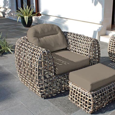 Scandinavian Outdoor, Rattan Outdoor Furniture, Rattan Outdoor, Alfresco Dining, Outdoor Furniture Design, Outdoor Daybed, Outdoor Sofa Sets, Rattan Garden Furniture, Outdoor Armchair