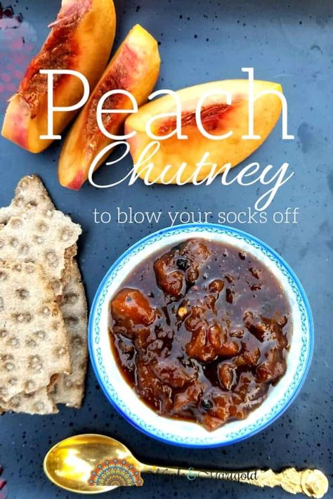 Peach Chutney to Blow Your Socks Off | www.mapleandmarigold.com Peach Chutney Recipes, Chutney Recipe, Peach Recipe, Chutney Recipes, Amazing Recipes, Pinterest Recipes, Summer Feeling, Canning Recipes, Summer Fruit