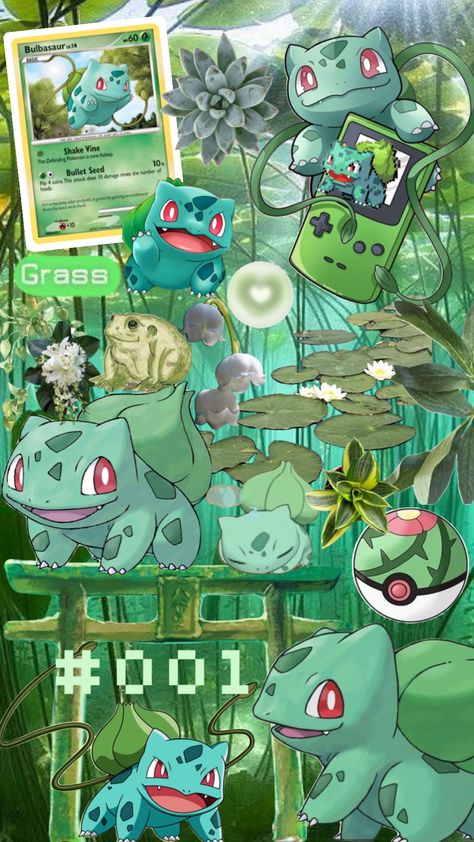 Bulbasaur Iphone Wallpapers, Bulbasaur Wallpaper Aesthetic, Bulbasaur Aesthetic, Pokémon Collage, Pokemon Wallpaper Bulbasaur, Bulbasaur Wallpaper, Pokemon Wallpaper Aesthetic, Pokemon Collage Wallpapers, Plant Pokemon Wallpaper