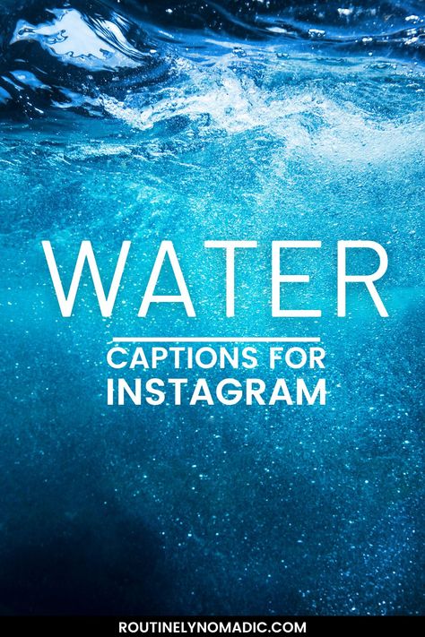 Under a ocean wave with words water captions for Instagram Water Ig Captions, Water Lover Quotes, Water Quotes Inspirational Short, Water Quotes Short, Aquarium Captions Instagram, Water Quotes Funny, Water Quotes Aesthetic, Water Captions Instagram, Water Quotes Inspirational