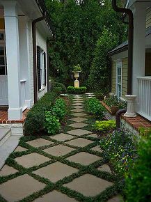 pathways design ideas for home and garden, decks, gardening, outdoor living Landscape Pavers, Small Front Yard Landscaping, Garden Walkway, Landscape Designs, Modern Backyard, Have Inspiration, The Secret Garden, Garden Pathway, Landscaping Design