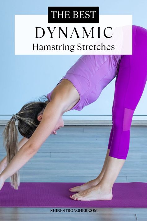 Unlock the power of dynamic hamstring stretches! 💪 These energizing moves are among the best hamstring stretches for tight muscles. Boost flexibility, prevent injuries, and revitalize your legs with this simple yet effective stretch routine. Say goodbye to tight hamstrings and hello to a more limber you! Incorporate these stretches for legs into your daily workout and feel the difference. #BestHamstringStretches #TightHamstrings #StretchRoutine Calf And Hamstring Stretches, Dynamic Hamstring Stretches, Hamstring Mobility Exercises, Hamstring Stretches Tight, Hamstring Flexibility Stretches, Hamstring Stretch Increase Flexibility, Stretches For Hamstrings, Irish Dance Exercises, Stretching For Flexibility