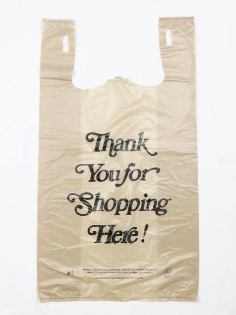 Plastic Bag Design, Thank You Bags, Beige T Shirts, Tshirt Bag, Bag Packaging, Packaging Design Inspiration, Type Design, Printed Bags, Online Bags