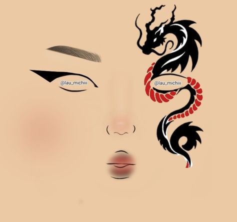 Dragon Makeup Look Easy, Tiger Eye Makeup, Dragon Eye Makeup, Dragon Eyeliner, Snake Face Painting, Dragon Makeup Look, Ninja Makeup, Dragon Makeup, Makeup Tips Eyeshadow