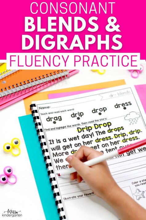 Consonant blend fluency passage Reading Blends First Grade, Teaching Blends And Digraphs, Initial Blends Anchor Chart, Blends And Digraphs Worksheets, Blends Anchor Chart, Consonant Blends Activities, Initial Consonant Blends, Decodable Passages, Blends Activities