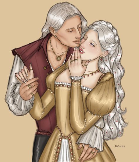 Daemon And Rhaenyra, Targaryen Family Tree, Aemon Targaryen, Princess Rhaenyra, Daemon Targaryen, Got Dragons, Targaryen Art, Asoiaf Art, Targaryen Aesthetic