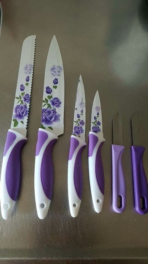 Purple Kitchen Canisters, Purple Knife, Purple Kitchen Decor, Everything Purple, Kitchen Purple, Purple Kitchen Accessories, Lavender Kitchen, Us 2019, Purple Furniture