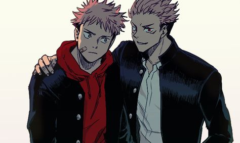 Itadori Twins, Jujutsu Kaizen, Jujitsu Kaisen, Character Inspiration Male, Yuji Itadori, Witch Academia, Cute Black Guys, Slayer Anime, Me Me Me Anime