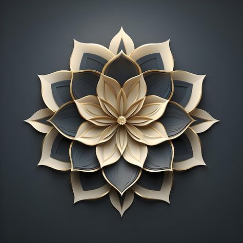 Photo geometric design of lotus filled w... | Premium Photo #Freepik #photo Lotus Top View, Lotus From Top View, Lotus Mandala Design, Lotus Flower Cnc Design, Lotus Flower Vector, Lotus Flower From Above, Adobe Photoshop Design, Mandala Jewelry, Lotus Mandala