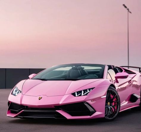 Pink Lamborghini Aesthetic, Pink Lamborghini Wallpaper, Pink Lamborghini Aventador, Pink Bugatti, Lamborghini Convertible, Hot Pink Cars, Pink Ferrari, Pink Lamborghini, Lamborghini Huracan Spyder