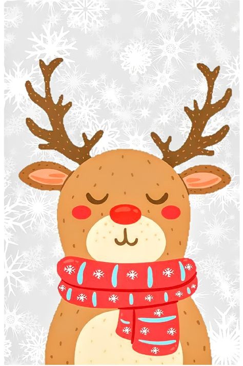 Rudolph Illustration, Christmas Card Illustration, Christmas Displays, Reindeer Christmas, Christmas Display, Card Illustration, Christmas Reindeer, Christmas Card, Reindeer