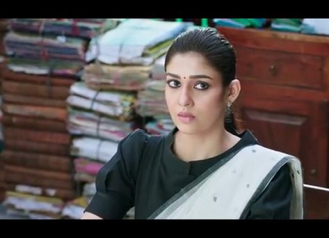 Blouse design of Nayanthara in the film Annaathe Nayanthara Blouse Designs, Nayanthara Outfits, Nayanthara Blouse, Nayanthara Saree, Nayanthara In Saree, Kalamkari Blouse, Women Lawyer, Formal Saree, Blouse Designs High Neck