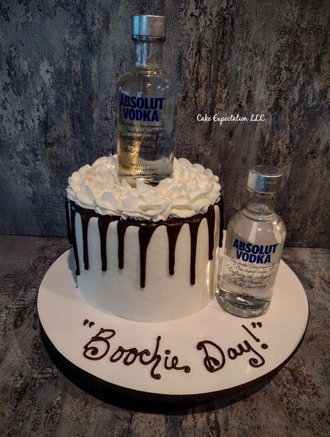 Vodka themed Cake Birthday Cake Vodka, Cake Vodka, 60th Birthday Decorations, Absolut Vodka, Themed Birthday Cakes, 60th Birthday, Themed Cakes, Birthday Decorations, Cupcake Cakes