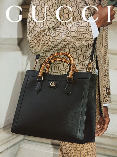 Gucci New Bag 2023, Gucci Bag Bamboo Handle, Gucci Diana Bag, Gucci Mini Marmont, Gucci Bamboo Bag, Dream Handbags, Street Style Handbags, Gucci Bags Handbags, Bamboo Handle Bag