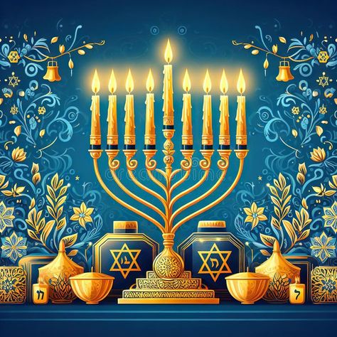 Concept jewish religious holiday hanukkah with glittering raditional chandelier stock image Jewish Embroidery, Hanukkah Traditions, Happy Chanukah, Doterra Oil, Jewish Symbols, Jewish New Year, Sublimation Images, Shabbat Shalom, Jewish Holiday