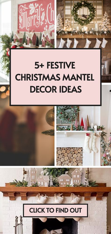 5 christmas mantel decor ideas Farmhouse Christmas Mantle Ideas, Farmhouse Christmas Mantle, Christmas Mantle Ideas, Modern Farmhouse Christmas, Mantel Decorating Ideas, Christmas Mantel Decor, Holiday Mantle, Mantel Decor Ideas, Mantel Decorating