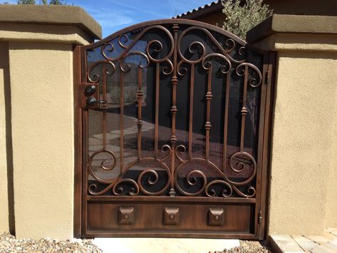 Ornamental Iron Gates, Wrought Iron Gate Designs, Wrought Iron Doors Front Entrances, Old Gates, Fence Gates, Iron Garden Gates, Iron Trellis, Iron Front Door, Iron Entry Doors