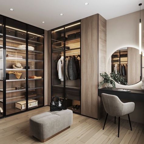 Wardrobe Study Table, Study Table Design, Modern Closet Designs, Walking Closet, Dream Closet Design, Walk In Closet Design, Closet Design Layout, Luxury Closets Design, Modern Closet