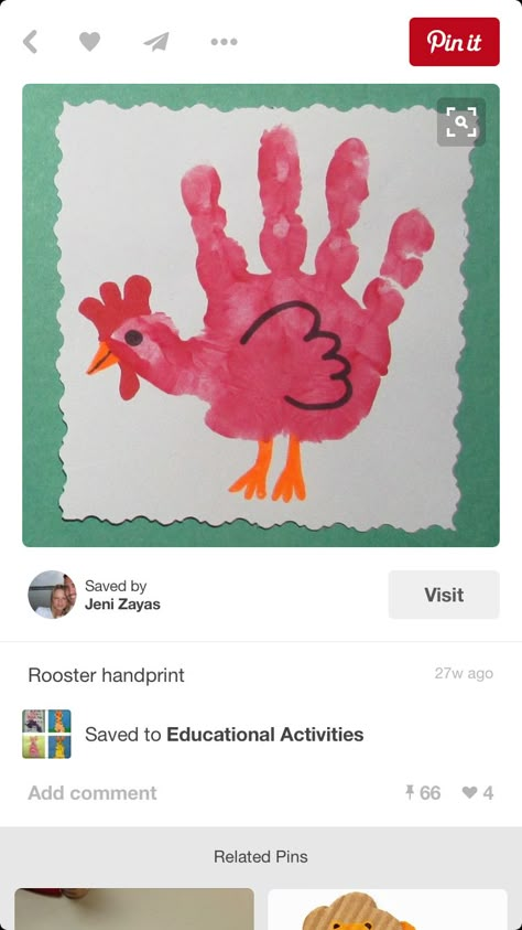 Hand Print Animals, Finger Painting For Kids, Animal Crafts Preschool, Spring Crafts Preschool, Farm Animal Crafts, Kids Painting Crafts, Paper Plate Crafts For Kids, Baby Art Projects, Toddler Arts And Crafts