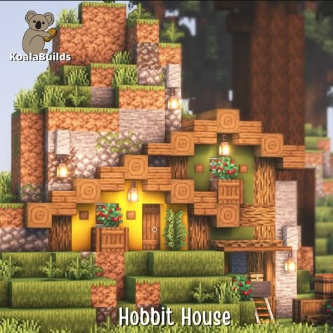 Minecraft Shire, Hobbit Minecraft, Hobbit House Minecraft, Minecraft Hobbit Hole, Minecraft Halloween Ideas, Minecraft Pasta, Minecraft Id, Minecraft Aesthetic, Minecraft Pictures