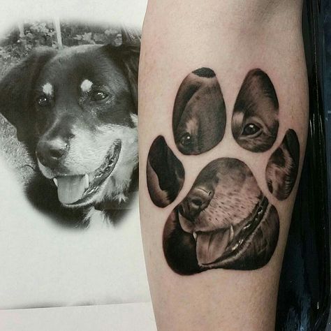 Golden Retriever Paw Print Tattoo, Paw Print Memorial Tattoo, Tattoo Detailed, Golden Retriever Tattoo, Rottweiler Tattoo, Retriever Tattoo, Dog Print Tattoo, Pitbull Tattoo, Dog Memorial Tattoos