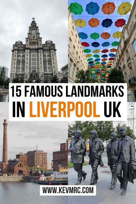 Liverpool is a major port city in England and is best known around the world as the hometown of the Beatles and the Liverpool FC. But Liverpool is much more than that: the 3rd largest city of the UK is full of beautiful museums, architectural gems and lively streets. Here are the 15 famous landmarks in Liverpool, England. #england #liverpool United Kingdom travel tips, United Kingdom travel destinations, United Kingdom adventures, travel inspiration, best things to do in the United Kingdom England Countryside, Liverpool Uk, Top Places To Travel, Liverpool City, Liverpool England, United Kingdom Travel, Travel Inspiration Destinations, Port City, Visiting England