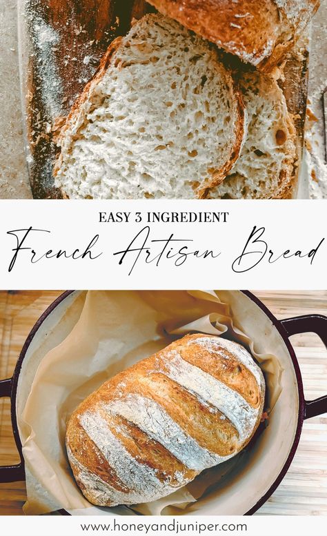 3 Ingredient French Bread, Spelt French Bread Recipe, 3 Ingredient Artisan Bread, Gluten Free French Bread Recipe, Diy French Bread, Wheat French Bread Recipe, Wheat Flour Bread Recipe, 3 Ingredient Bread, Artisan French Bread Recipe