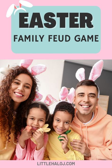 Family Feud Questions And Answers, Family Feud Questions, Fun Easter Activities, Easter Treasure Hunt, Fun Easter Games, Family Feud Game, Easter Games, Easter Printables, Family Feud