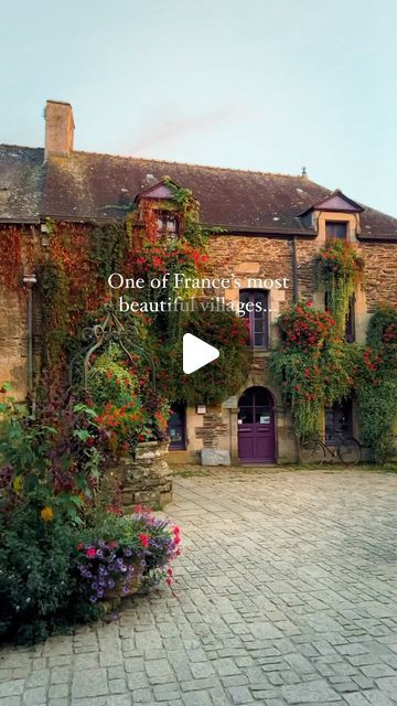 AG | Adventure Travel & Nature on Instagram: "Would you add this old town to your bucket-list? Rochefort-en-Terre, a charming old town in Brittany, has a long history from the 12th century. Originally a fortress, it became a medieval town with pretty stone houses. The village is quaint, full of charm and it’s also a hub for artists. In 2016, Rochefort-en-Terre was voted the favorite village of the French people and certainly is considered one of France’s most beautiful old towns ✨ more villages and unique destinations @findingnewness #bucketlist #village #visitfrance #bretagne #brittany #medieval #oldtown #france_vacations #christmasvillage #christmasvibes" Kids Travel Activities, D Day Beach, French People, Travel Moments, Cycling Touring, Fun Places To Go, Visit France, Long History, Travel Nature