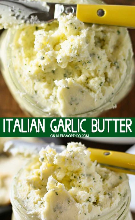 French Bread Dinner, Butter Flavors, Garlic Butter Spread, Herbed Butter, Bread Dinner, Hungry Man, Flavored Butter Recipes, Butter Recipes Homemade, Compound Butter Recipe