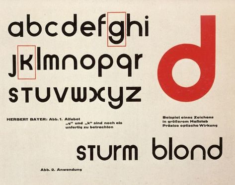 Bauhaus Font, Modernist Typography, History Of Typography, Herbert Bayer, Koloman Moser, Steven Holl, Contemporary Graphic, Walter Gropius, Bauhaus Style