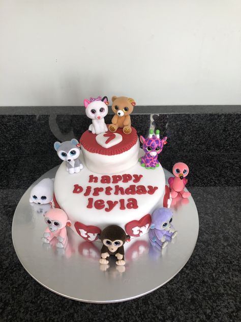 Ty beanie boo birthday cake Ty Party Ideas, Ty Birthday Party Ideas, Boo Birthday Cake, Beanie Boo Cake, Beanie Boo Birthday Party, Beanie Boo Party, Beanie Boo Birthdays, Boo Cake, Boo Party