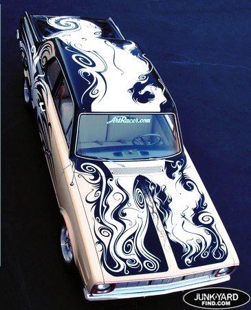 JunkYardFind.com To Fast To Furious, Kat Diy, Kustom Paint, Car Paint Jobs, Pinstripe Art, Lowrider Art, Custom Cars Paint, Lowrider Cars, Custom Paint Jobs