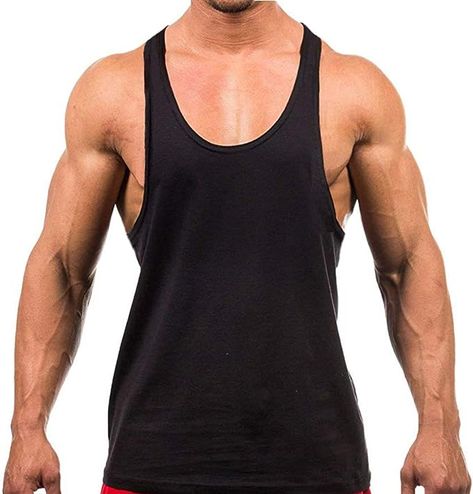 Men's Stringer Gym Bodybuilding Muscle Vest. Men Gym Vest, Gym Singlets, Gym Vests, Gym Tanks, Sports Activewear, Sports Vest, Fitness Gym Workout, Gym Tank Tops, Sport Top