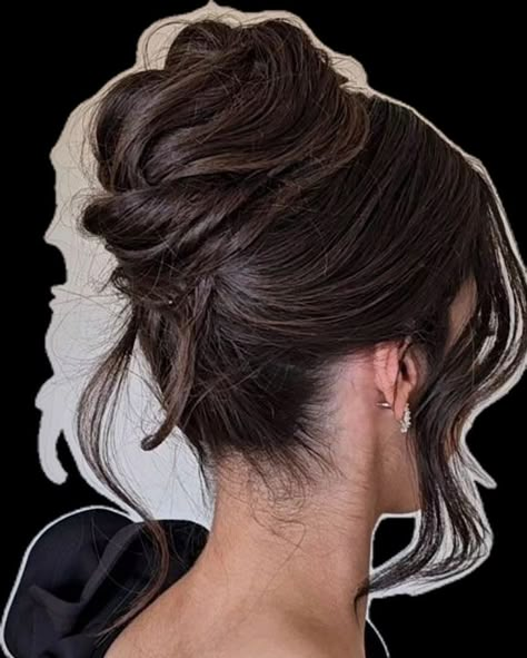 Low Tousled Bun, High Bun Straight Hair, High Elegant Bun, Hairstyles For Prom Bun, Bridal Hair French Twist, Low Bun For Prom, Twisted Bun Hairstyles, High Bun Prom Hair, Bun Hairstyle Prom